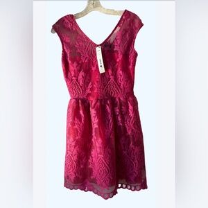 Gorgeous Aqua Valentine’s Day Pink Lace Formal Dress!💝